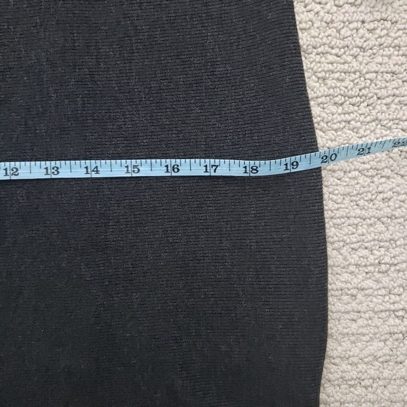 JONES NEW YORK  Grey Sweater Dress Ribbed Knit Long Sleeve - Picture 6 of 10